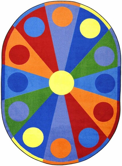 Joy Carpets Kid Essentials Color Wheel Multi
